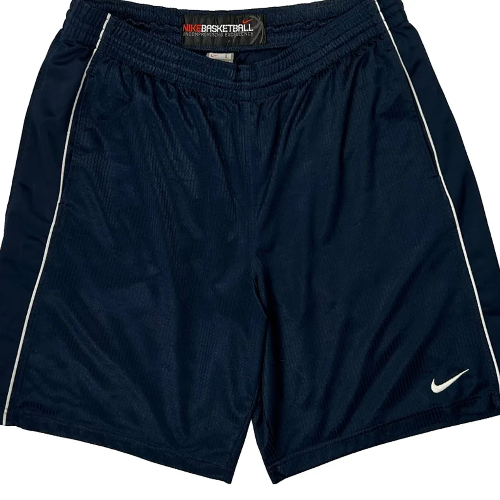 Basketball Nike Sport Shorts - Large Navy Polyester - Image 4