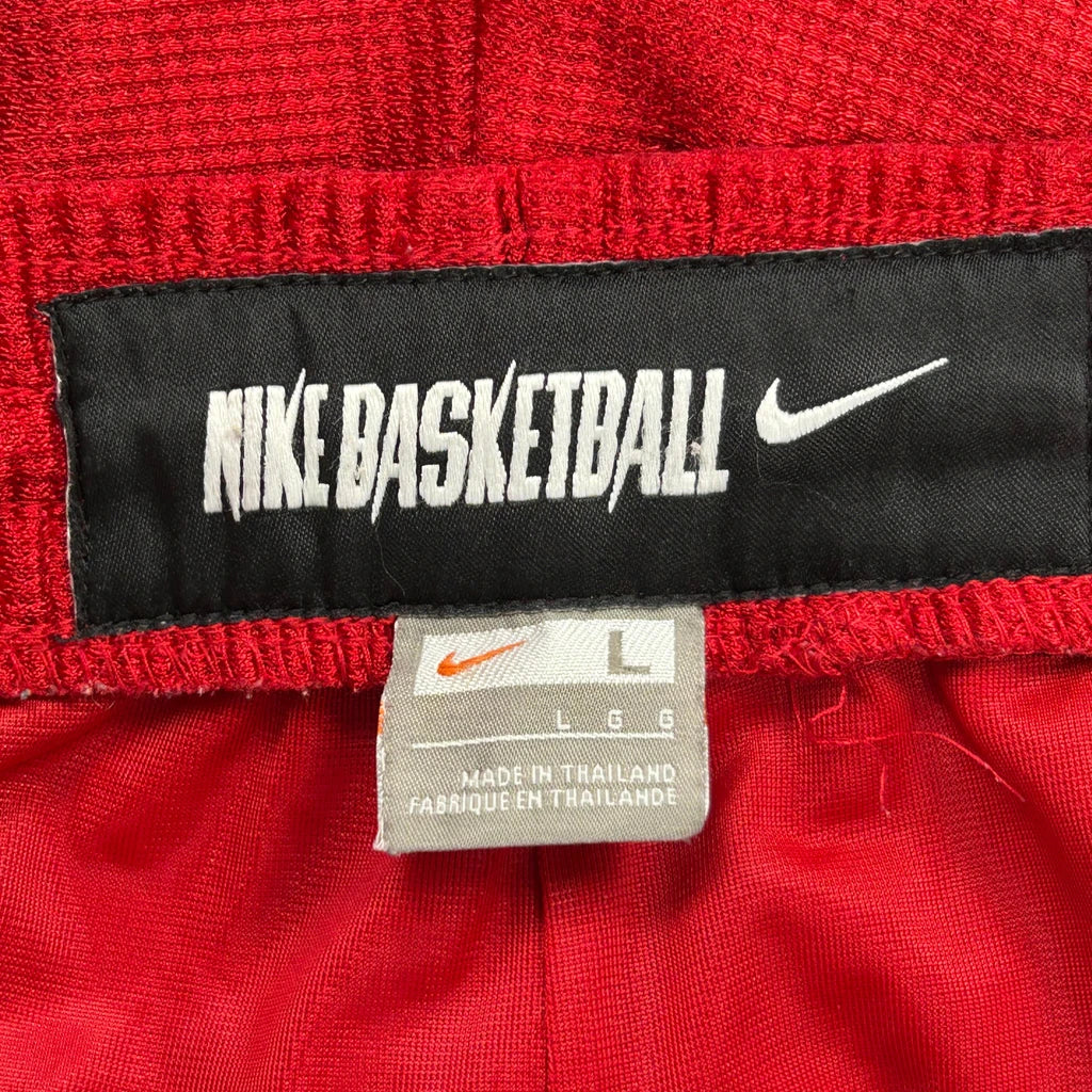 Basketball Nike Sport Shorts - Large Red Polyester - Image 3