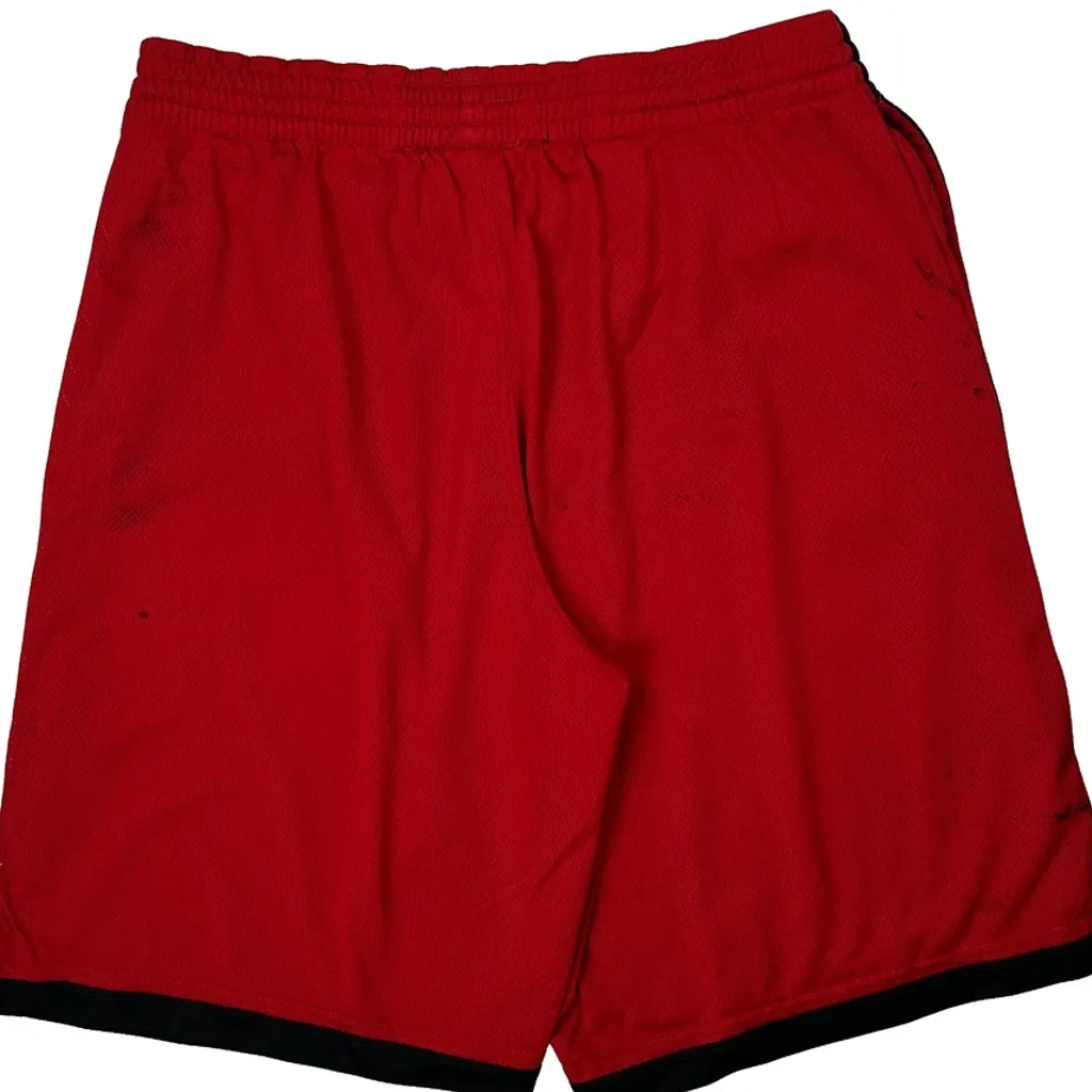 Basketball Nike Sport Shorts - Large Red Polyester - Image 7
