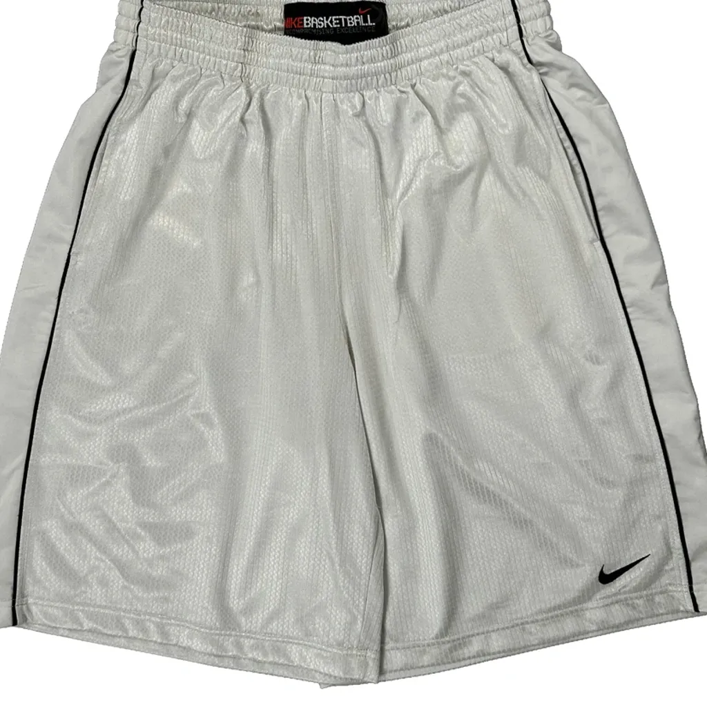 Basketball Nike Sport Shorts - XL White Polyester - Image 5