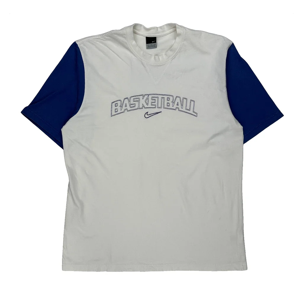 Basketball Nike Graphic T-Shirt - XL White Cotton