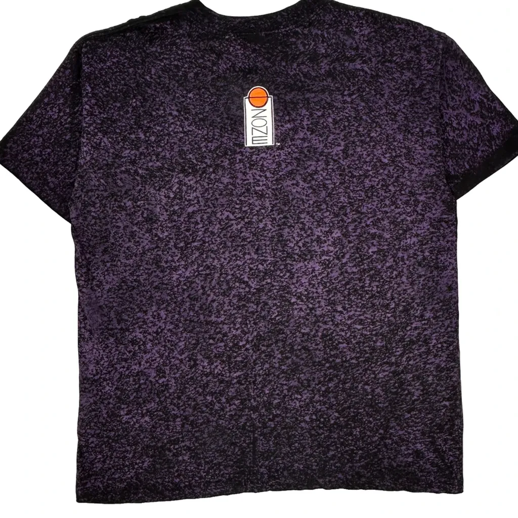 Basketball Zone Graphic T-Shirt - XL Purple Cotton - Image 7
