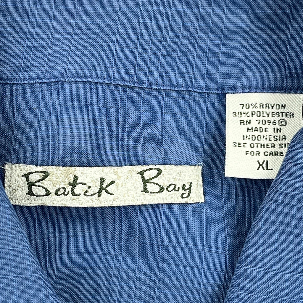 Batik Bay Short Sleeve Shirt - XL Blue Polyester - Image 3