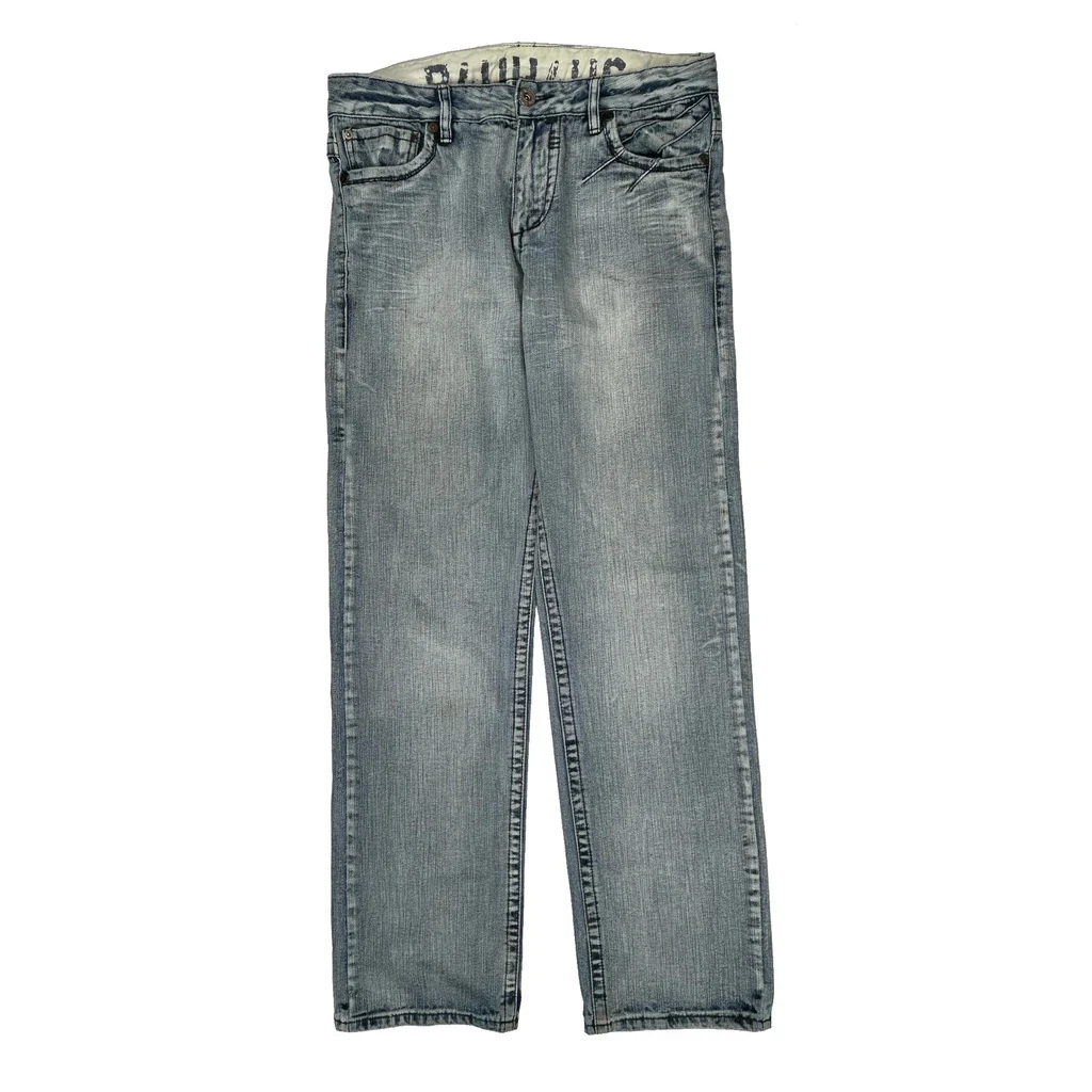 Bauhaus Baggy Jeans - 34W 34L Light Wash Cotton - Image 2