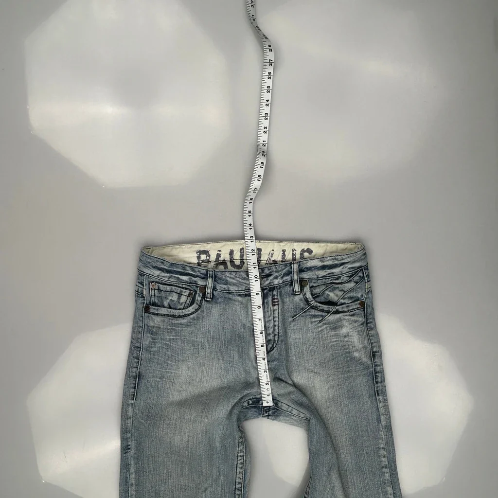 Bauhaus Baggy Jeans - 34W 34L Light Wash Cotton - Image 4