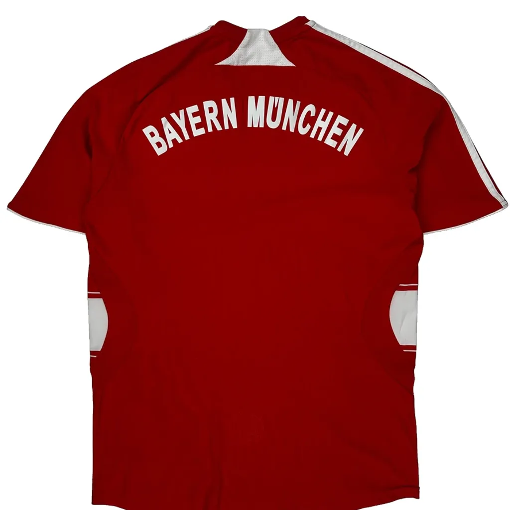 Bayern Munich Adidas 2007-08 Home Football Shirt - Small Red Polyester - Image 7