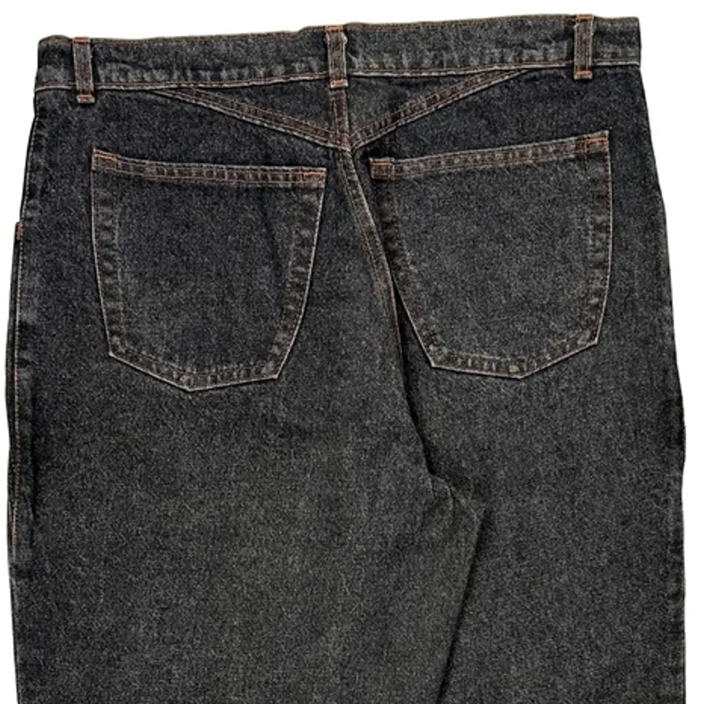 Bear Y2K Graphic Jeans - 34W UK 14 Black Denim - Image 6