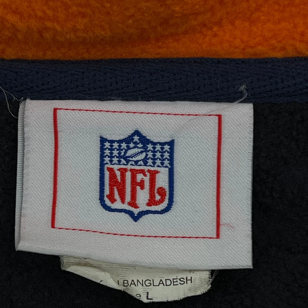 Bears Nfl Football Fleece - Large Navy Polyester - Image 3