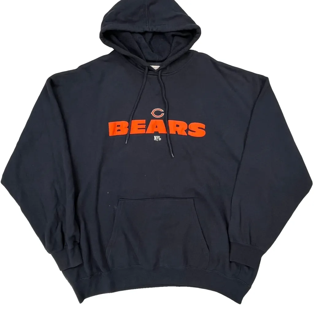 Bears Nfl Football Hoodie - 2XL Black Cotton - Image 6