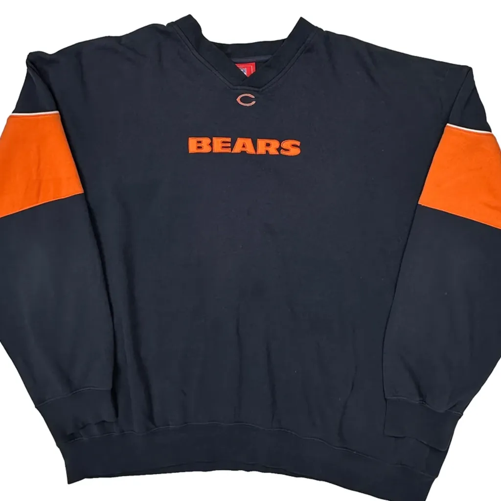 Bears Nfl Sweatshirt - XL Navy Cotton - Image 5
