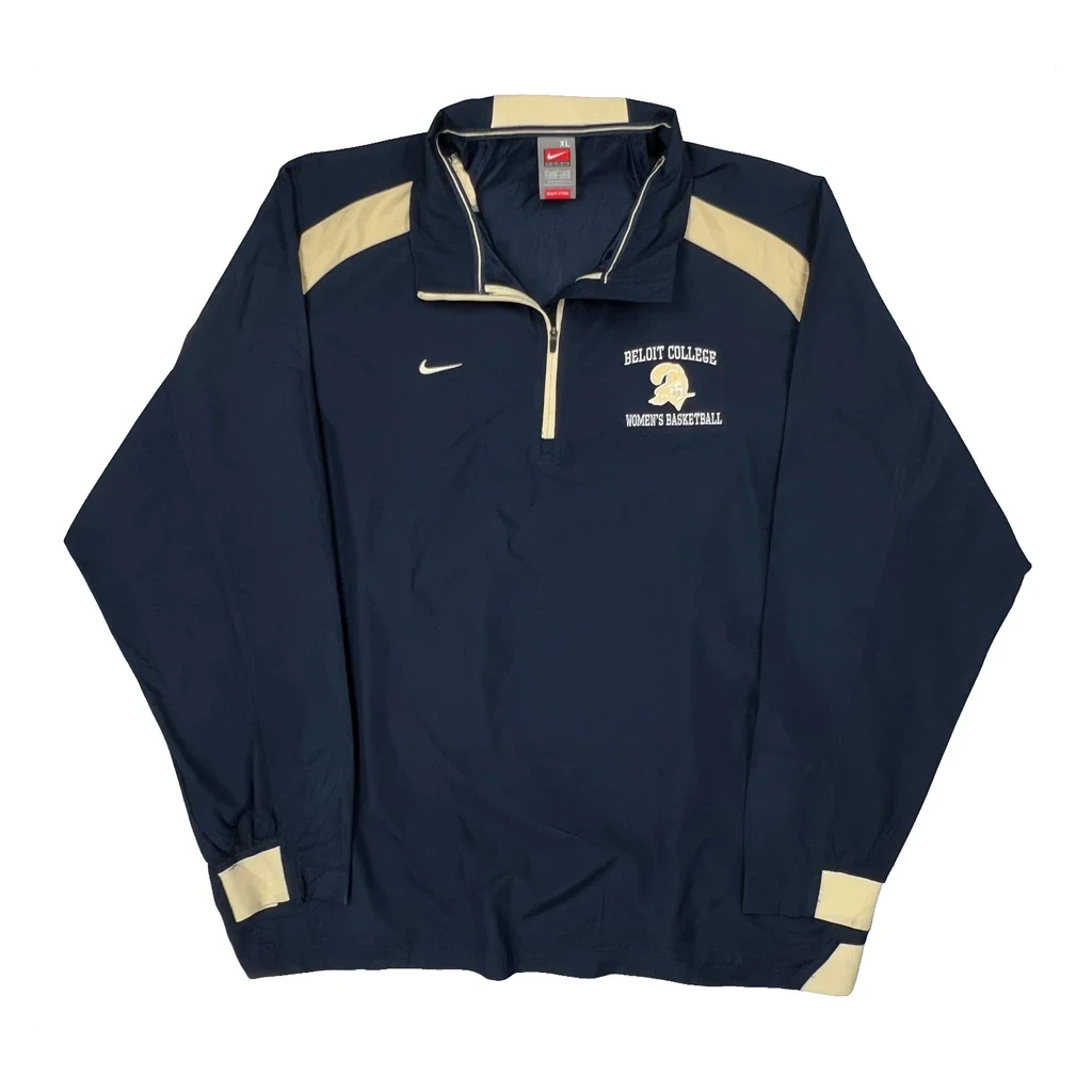 Beloit College Women'S Basketball Nike College Windbreaker - XL Navy Polyester