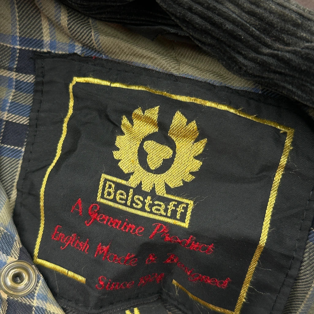Belstaff Checked Leather Jacket - Medium Brown Leather - Image 3
