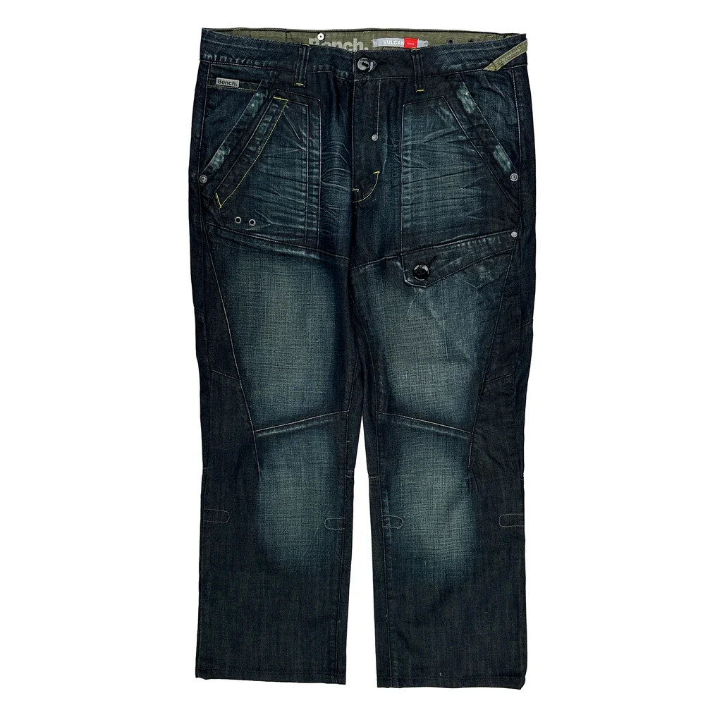 Bench. Cargo Jeans - 36W 31L Dark Wash Cotton - Image 2