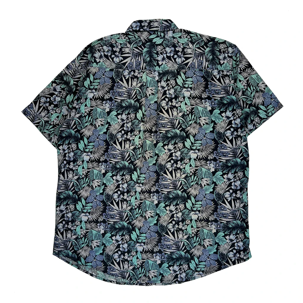 Benchline Tall Hawaiian Shirt - Large Multicoloured Cotton - Image 2