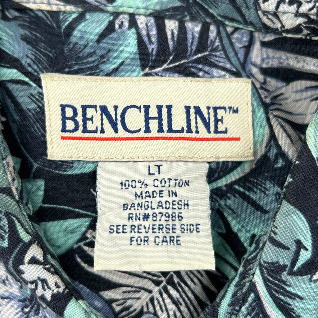 Benchline Tall Hawaiian Shirt - Large Multicoloured Cotton - Image 3