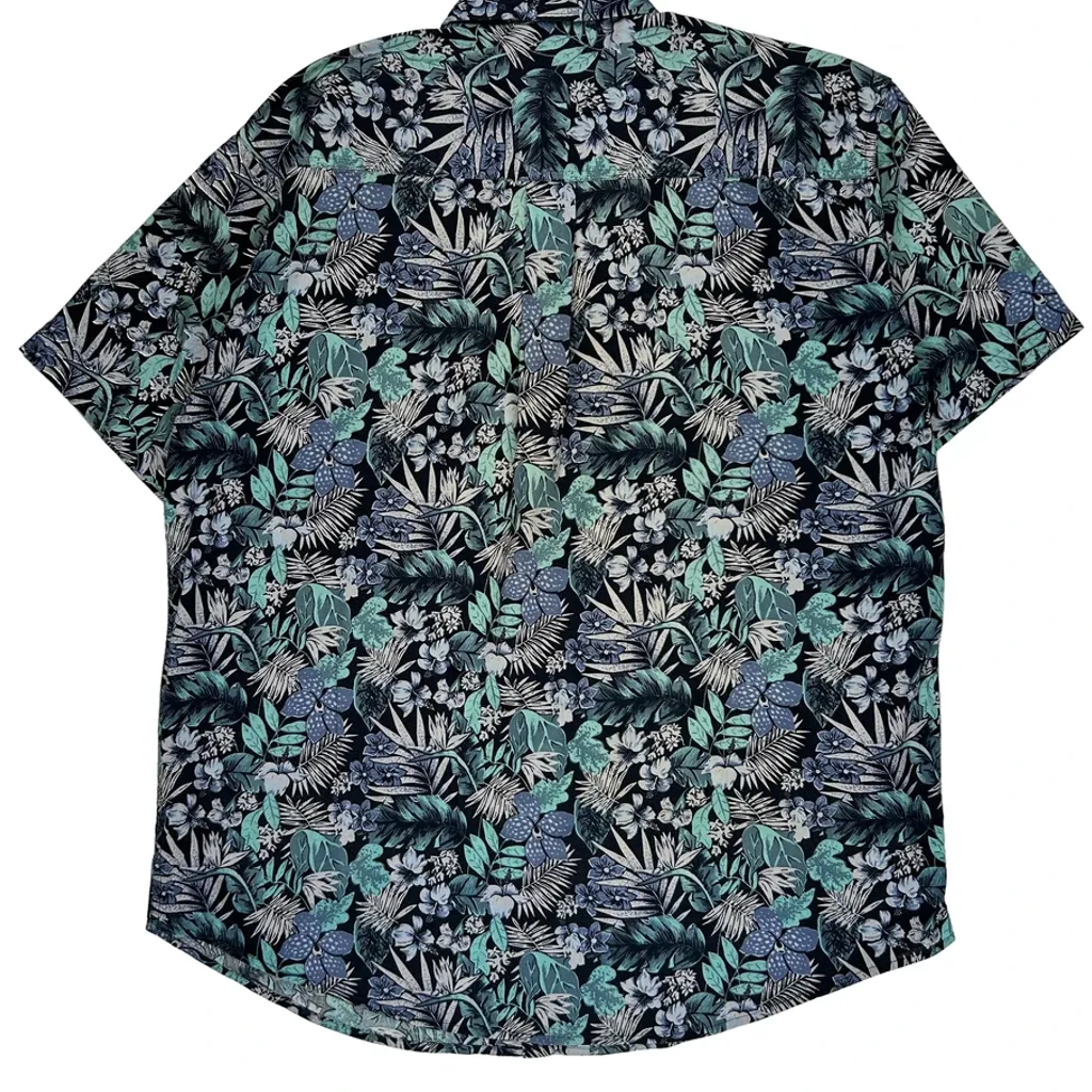 Benchline Tall Hawaiian Shirt - Large Multicoloured Cotton - Image 6