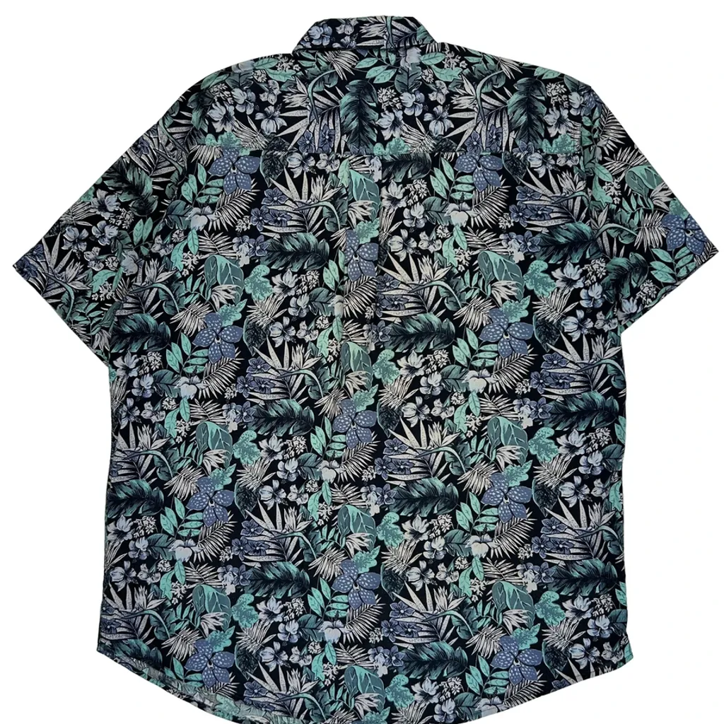 Benchline Tall Hawaiian Shirt - Large Multicoloured Cotton - Image 7