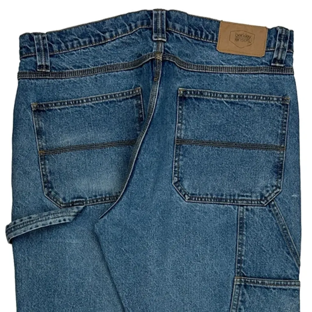 Berkley Jensen Carpenter Jeans - 36W 30L Blue Cotton - Image 7