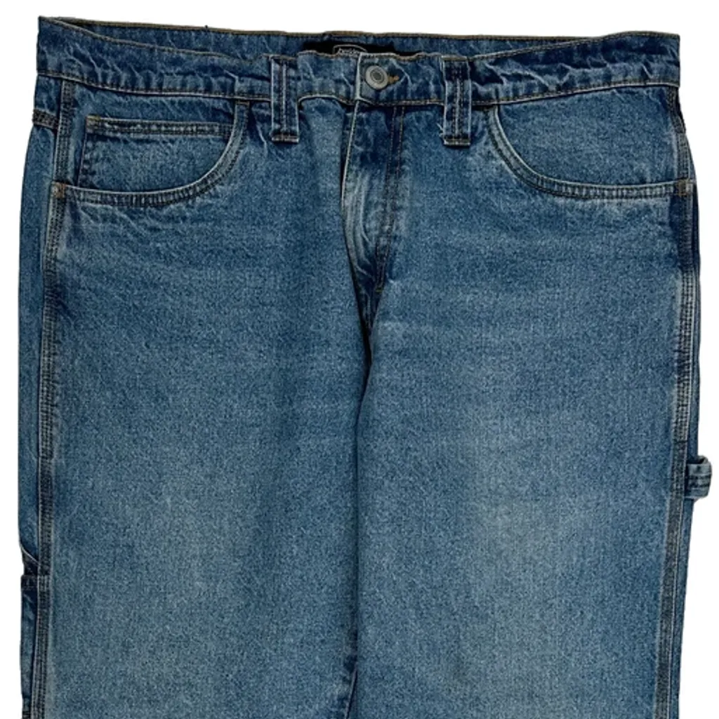 Berkley Jensen Carpenter Jeans - 36W 30L Blue Cotton - Image 9