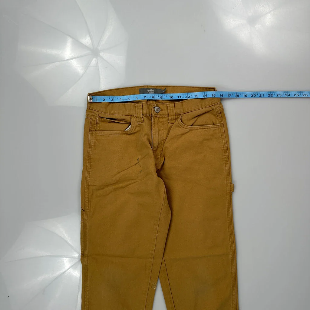 Berkley Jensen Carpenter Trousers - 32W 29L Brown Cotton - Image 3