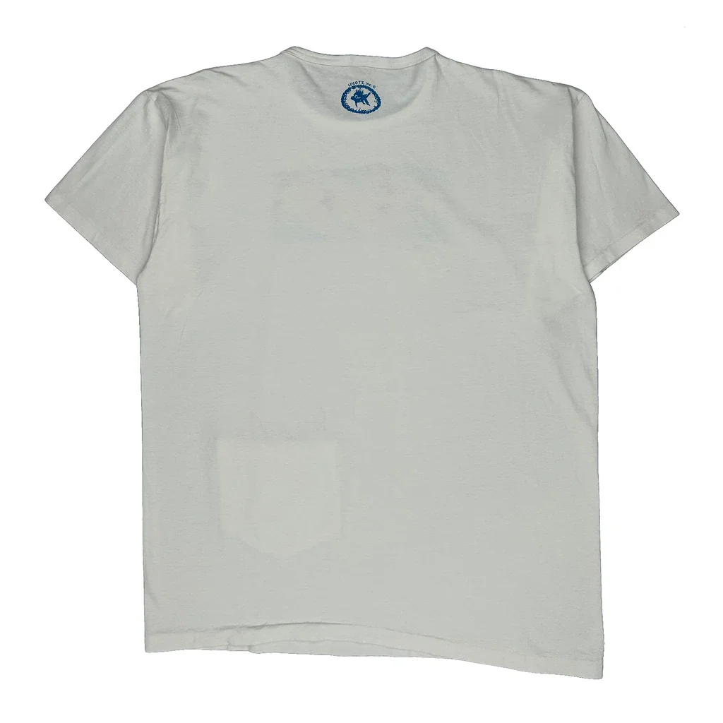 Bermuda Alore Floral T-Shirt - Medium White Cotton - Image 2