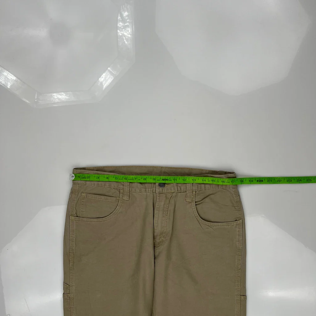Berne Cargo Pants - 34W 30L Khaki Cotton Blend - Image 3