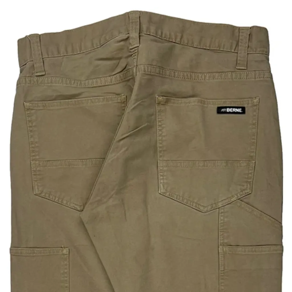 Berne Cargo Pants - 34W 30L Khaki Cotton Blend - Image 7