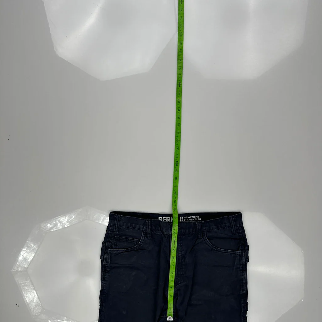 Berne Cargo Trousers - 34W 29L Blue Cotton - Image 4