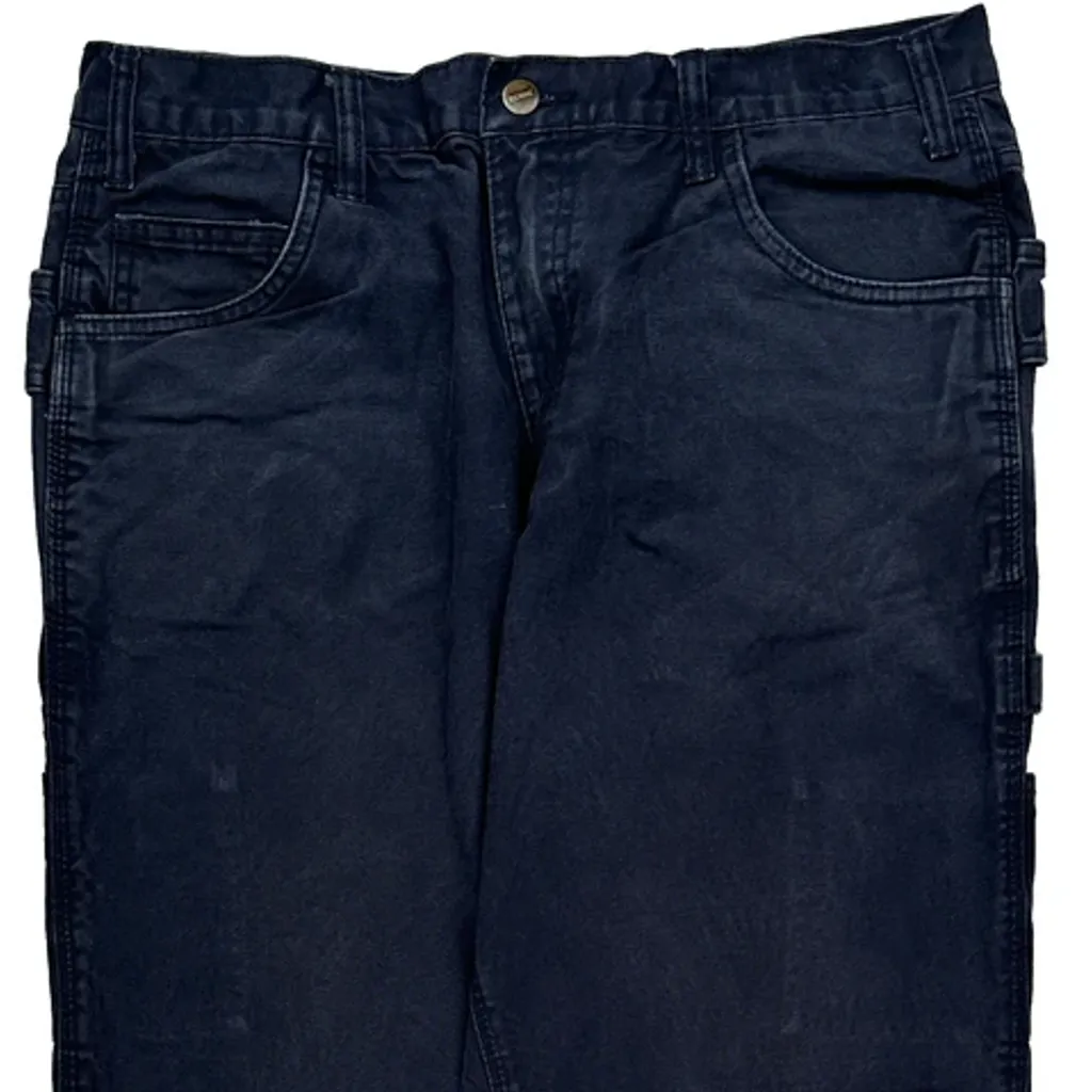 Berne Cargo Trousers - 34W 29L Blue Cotton - Image 9