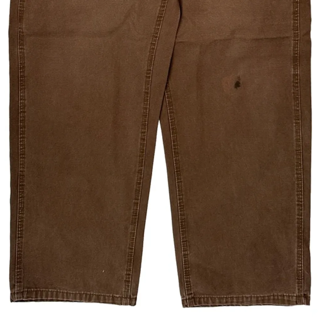 Berne Carpenter Trousers - 36W 31L Brown Cotton - Image 9
