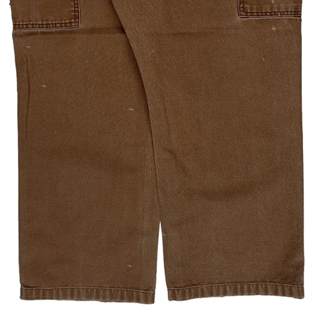 Berne Carpenter Trousers - 36W 30L Brown Cotton - Image 7