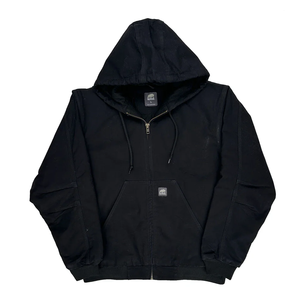 Berne Workwear Jacket - Large Black Cotton