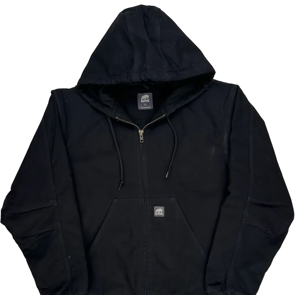 Berne Workwear Jacket - Large Black Cotton - Image 5