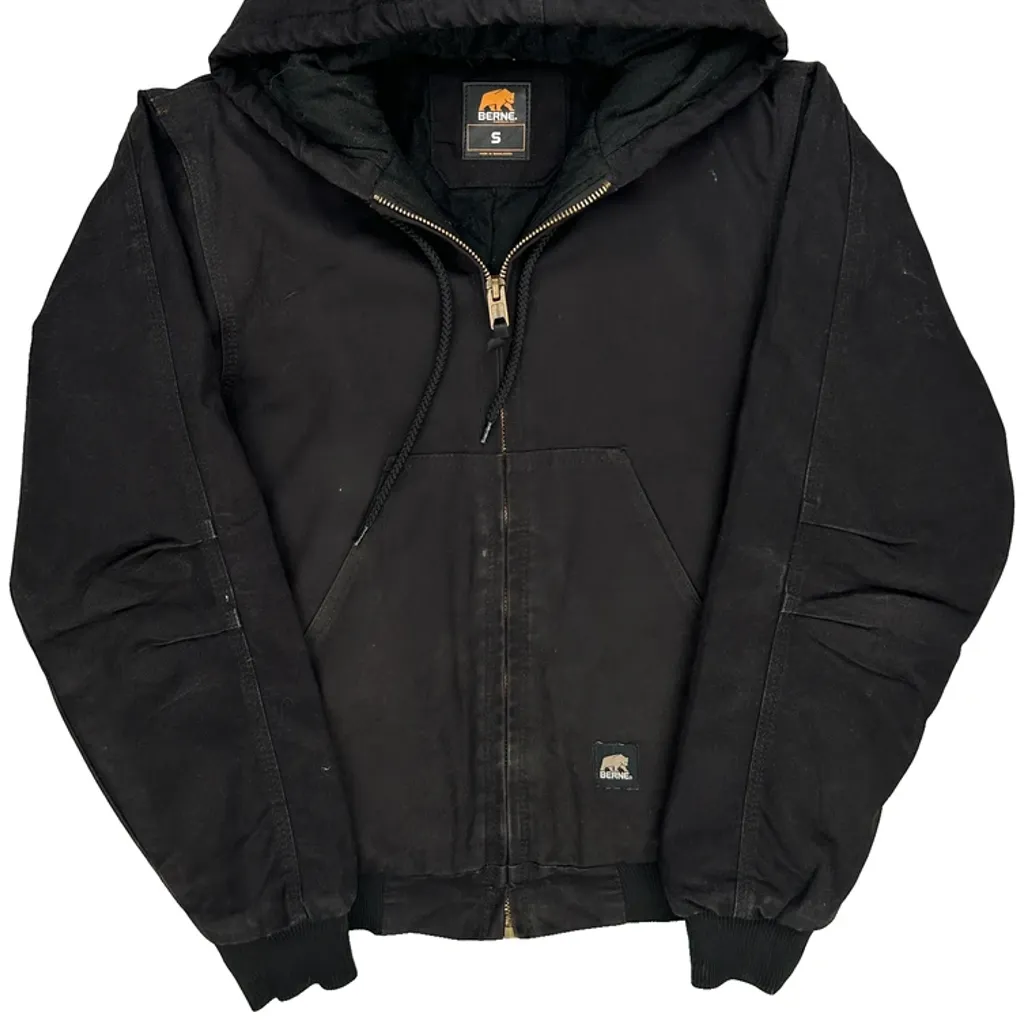 Berne Jacket - Small Black Cotton - Image 5