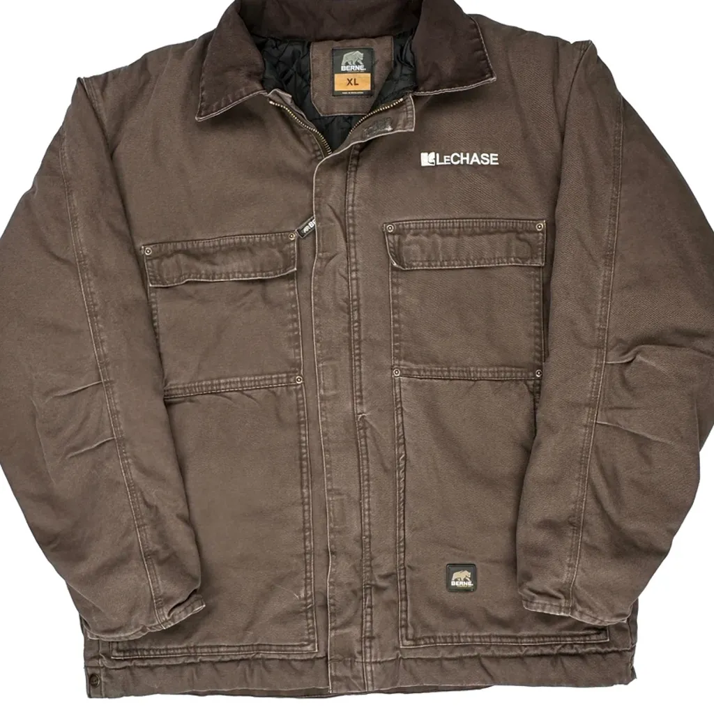 Berne Jacket - XL Brown Cotton - Image 5