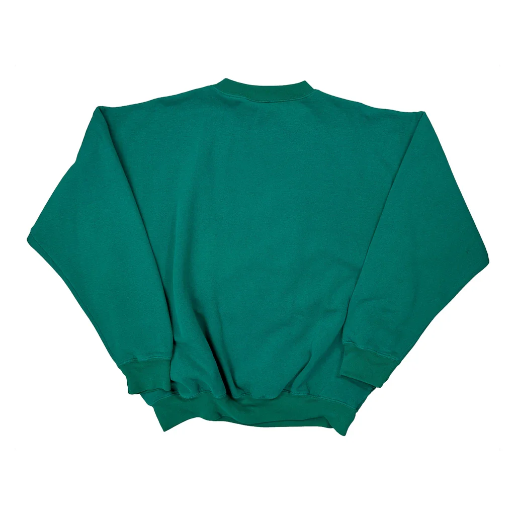 Beverly Hills Polo Club Graphic Sweatshirt - XL Green Cotton - Image 2