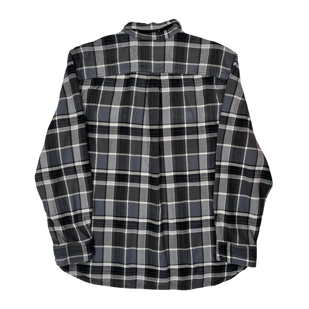 Big Bear Mountain Resort The North Face Checked Flannel Shirt - XL Grey Cotton - Image 2