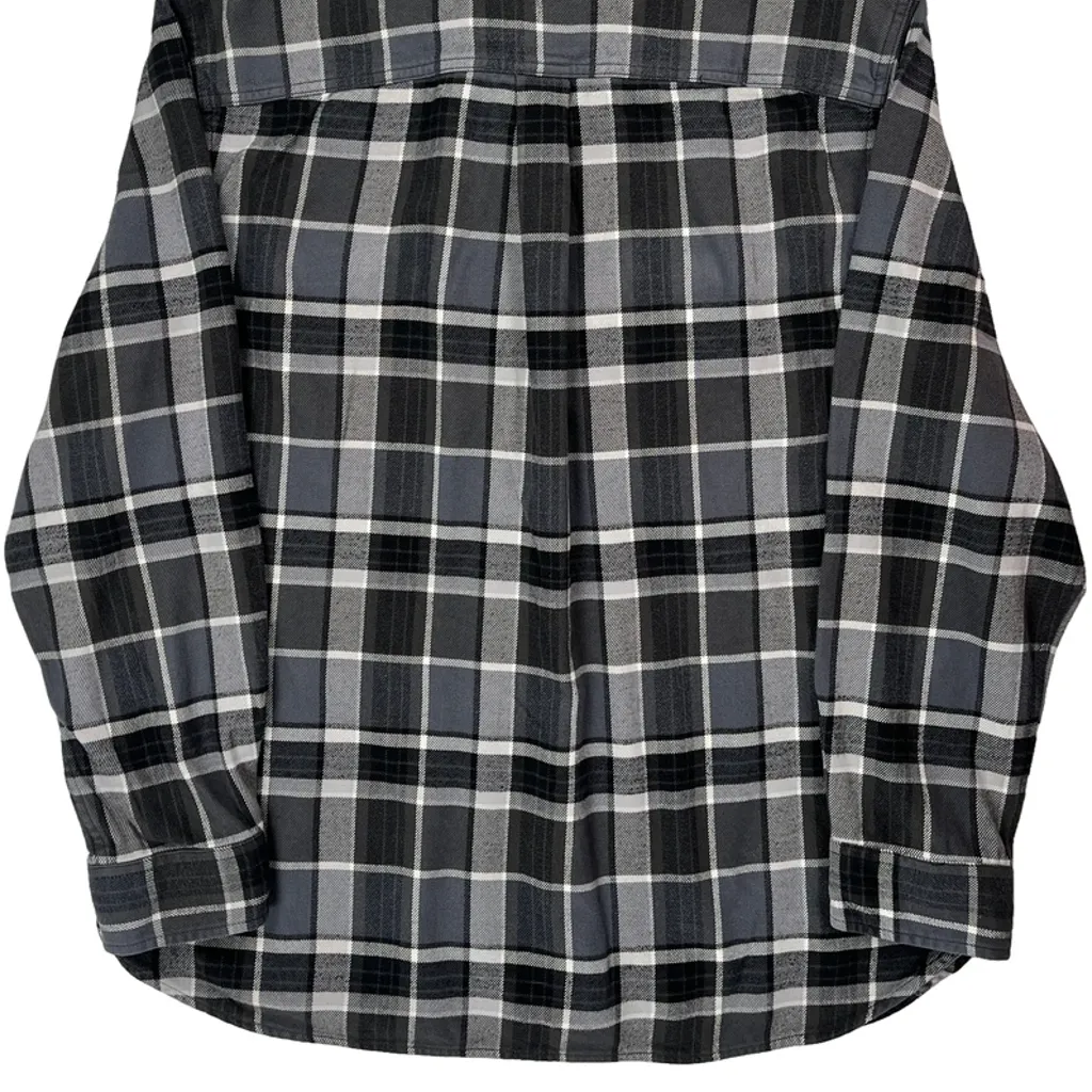 Big Bear Mountain Resort The North Face Checked Flannel Shirt - XL Grey Cotton - Image 6