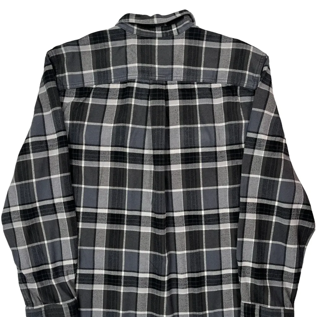 Big Bear Mountain Resort The North Face Checked Flannel Shirt - XL Grey Cotton - Image 7
