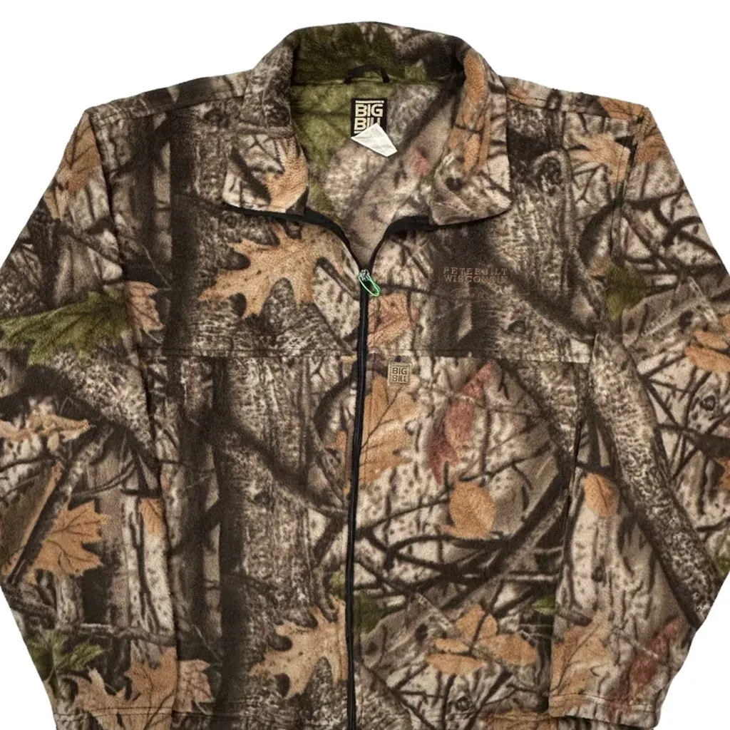Big Bill Fleece Jacket - Large Camo Polyester - Image 4