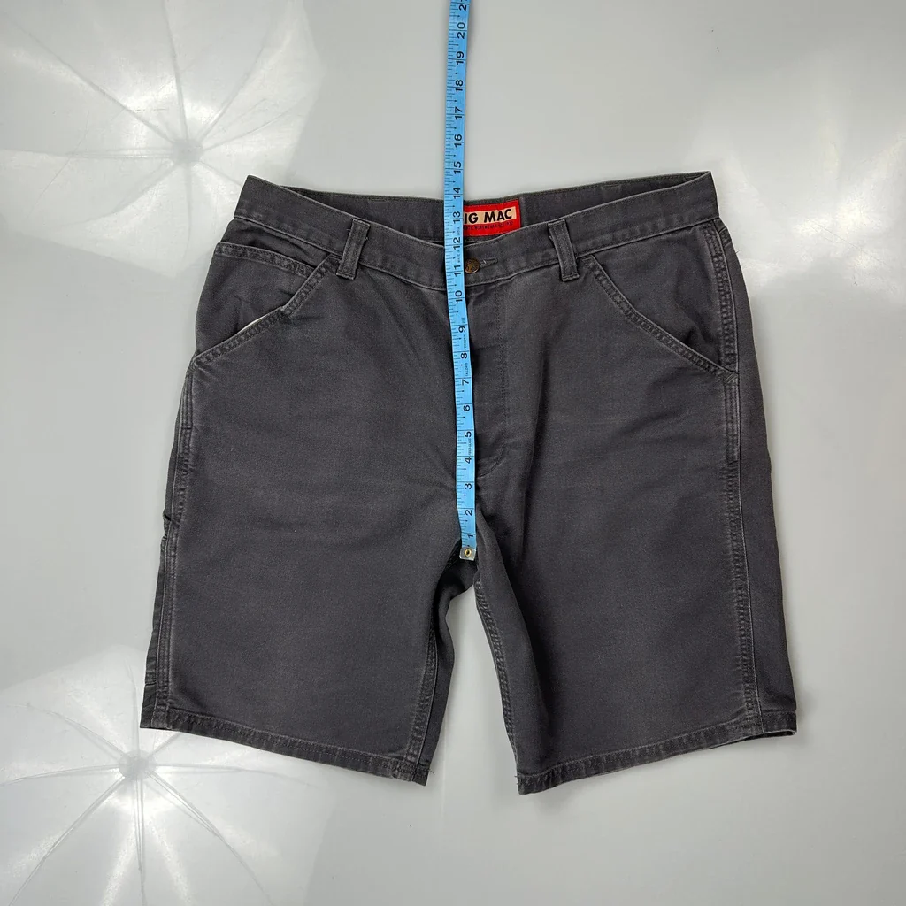 Big Mac Carpenter Shorts - 36W 10L Grey Cotton - Image 4