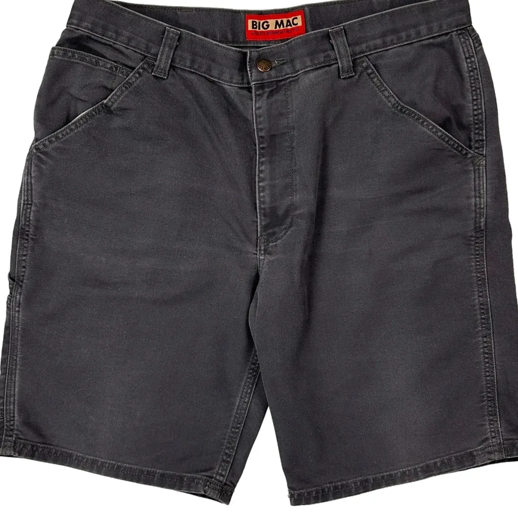 Big Mac Carpenter Shorts - 36W 10L Grey Cotton - Image 9