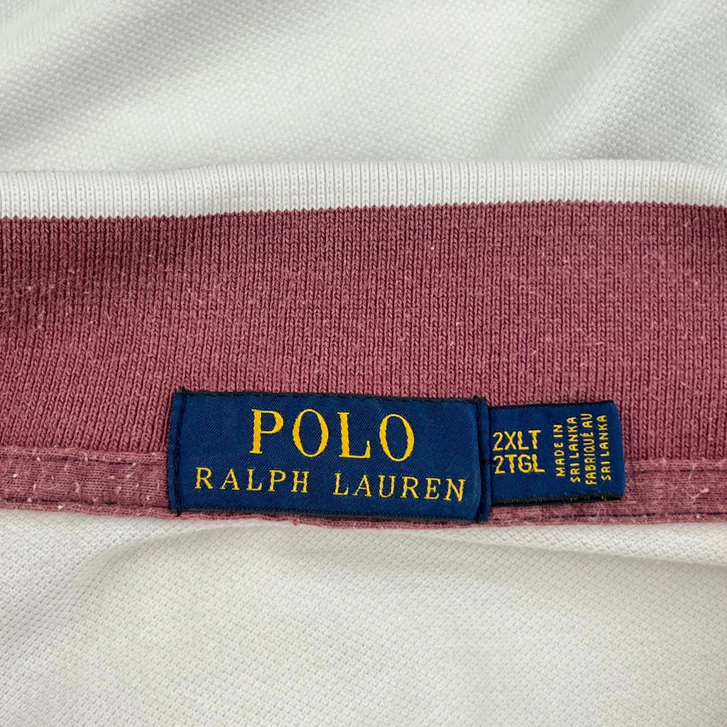 Big Pony Polo By Ralph Lauren Tall Polo Shirt - 2XL Burgundy Cotton - Image 3