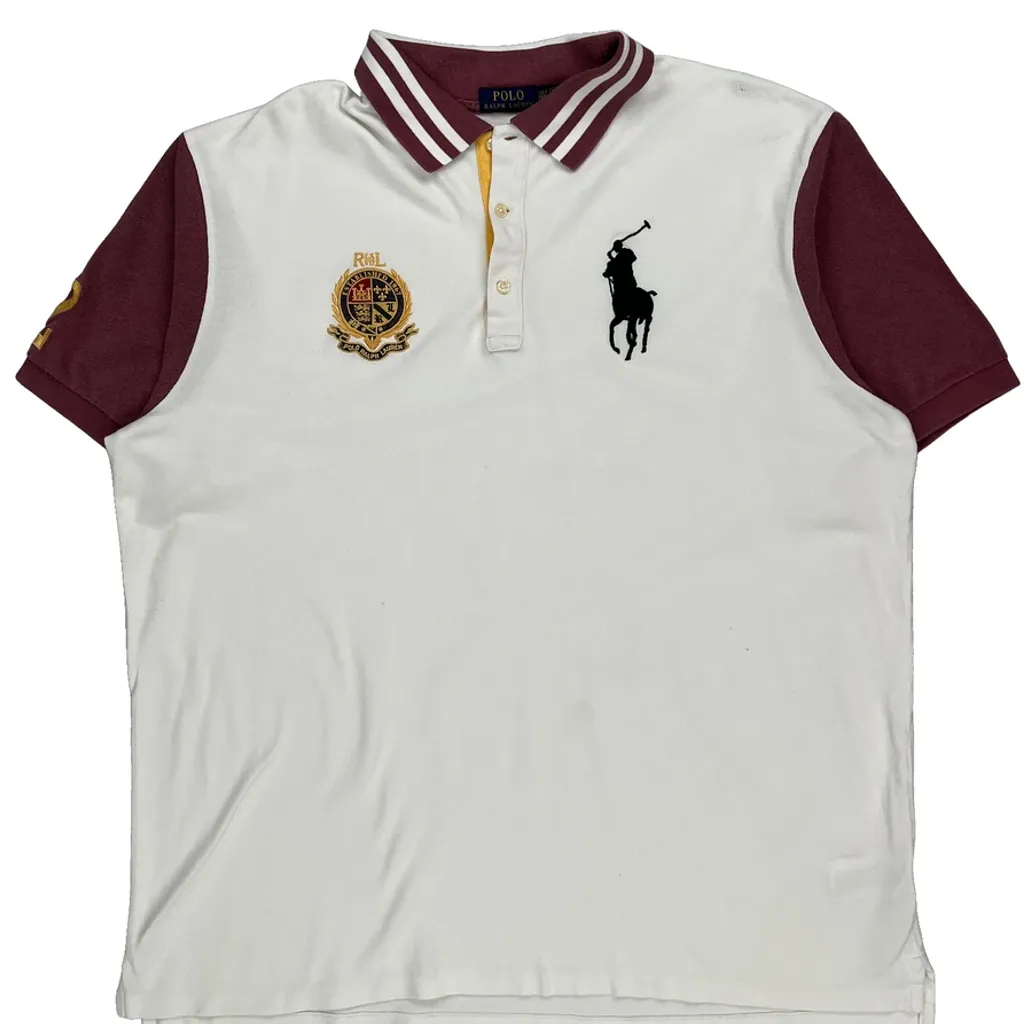 Big Pony Polo By Ralph Lauren Tall Polo Shirt - 2XL Burgundy Cotton - Image 5