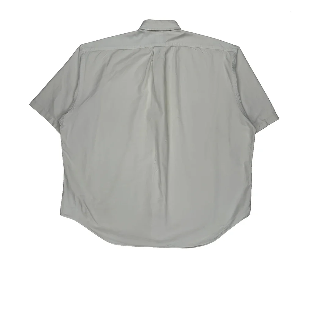 Big Shirt Ralph Lauren Short Sleeve Shirt - XL White Cotton - Image 2