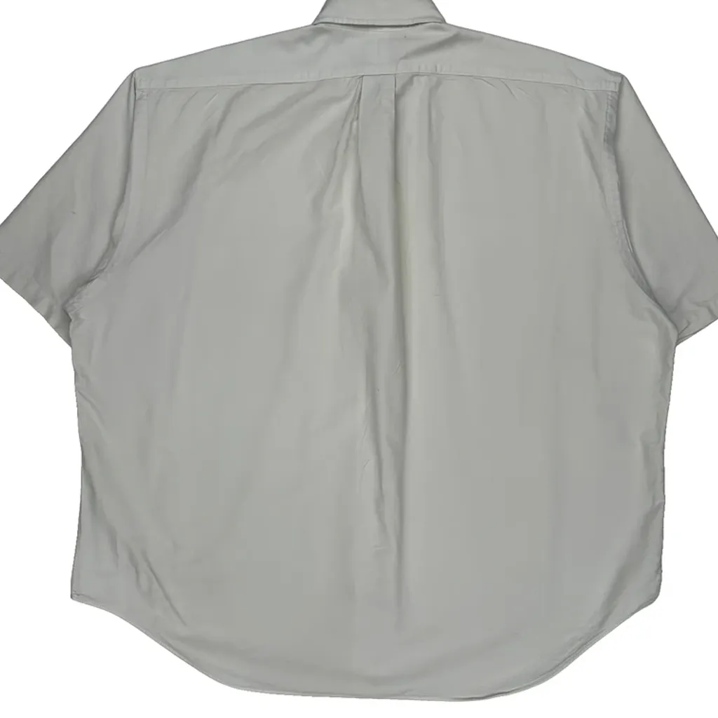 Big Shirt Ralph Lauren Short Sleeve Shirt - XL White Cotton - Image 6