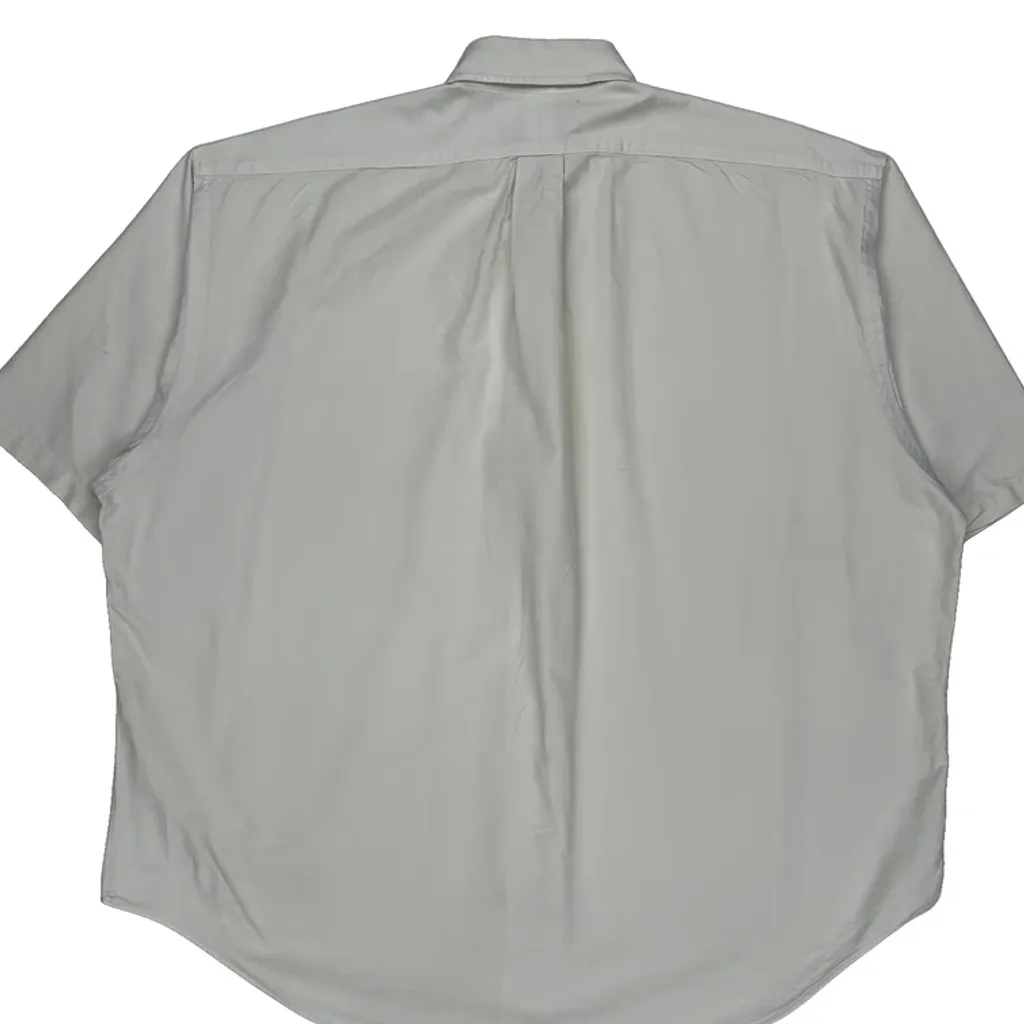 Big Shirt Ralph Lauren Short Sleeve Shirt - XL White Cotton - Image 7