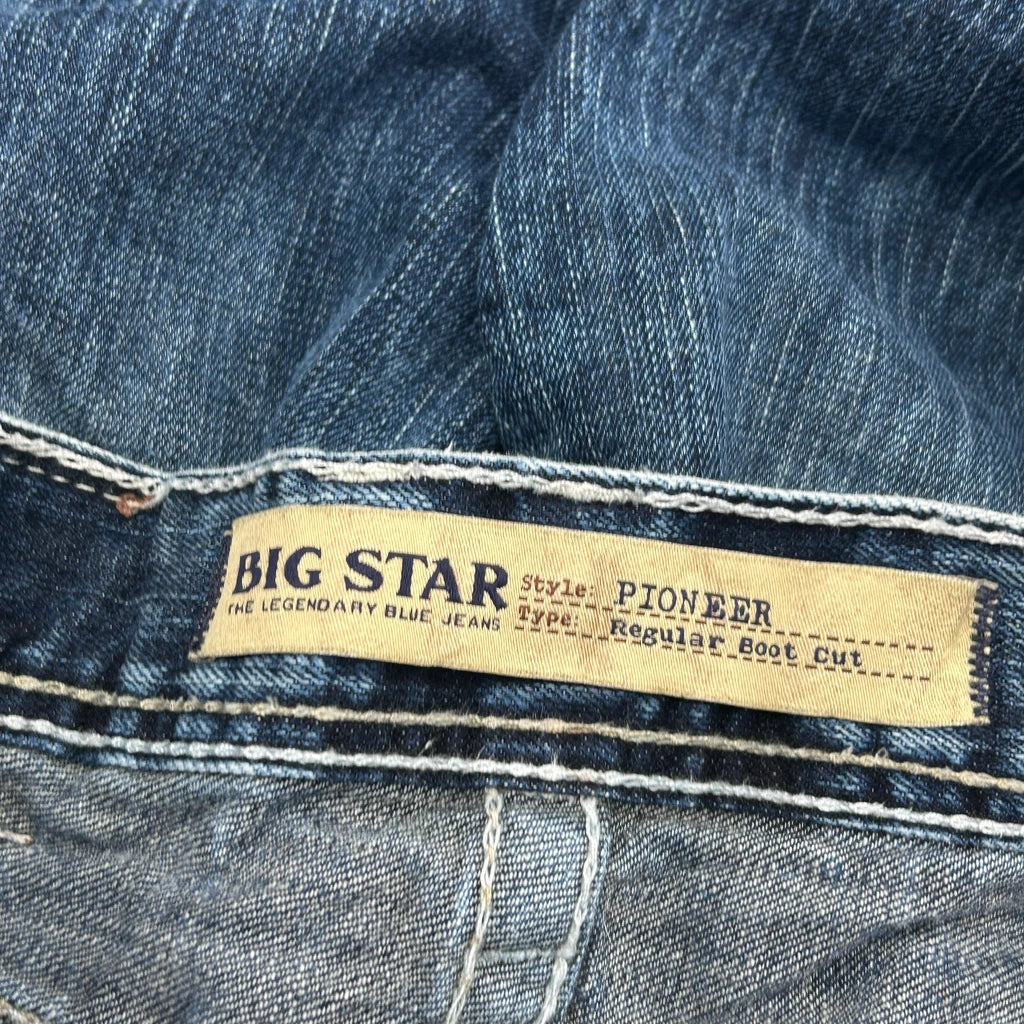 Big Star Boot Cut Jeans - 31W 31L Blue Denim - Image 6