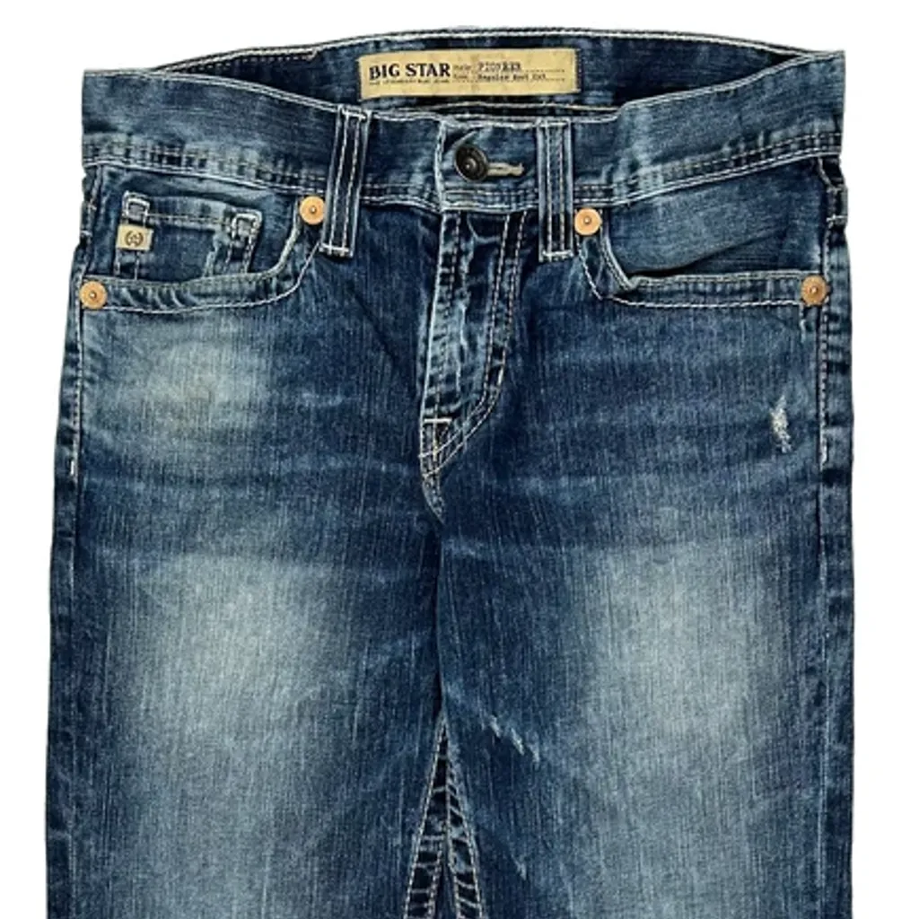 Big Star Boot Cut Jeans - 31W 31L Blue Denim - Image 9