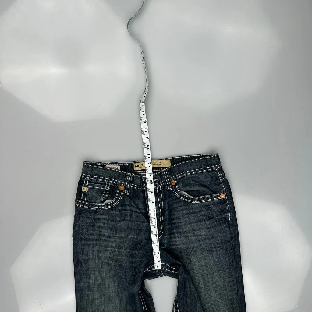 Big Star Boot Cut Jeans - 32W 30L Blue Denim - Image 4